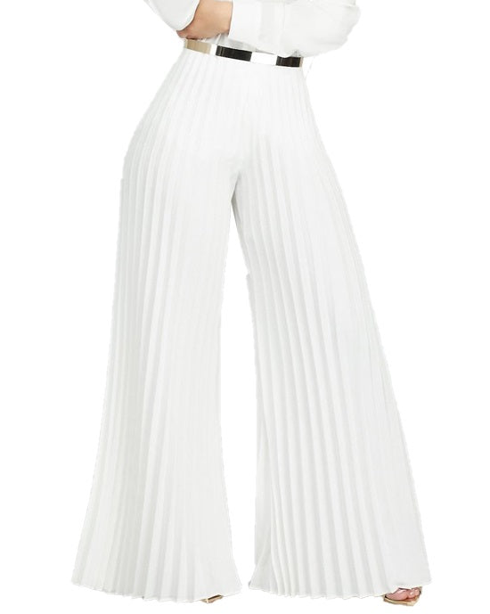 Pure Pleated Loose Trousers