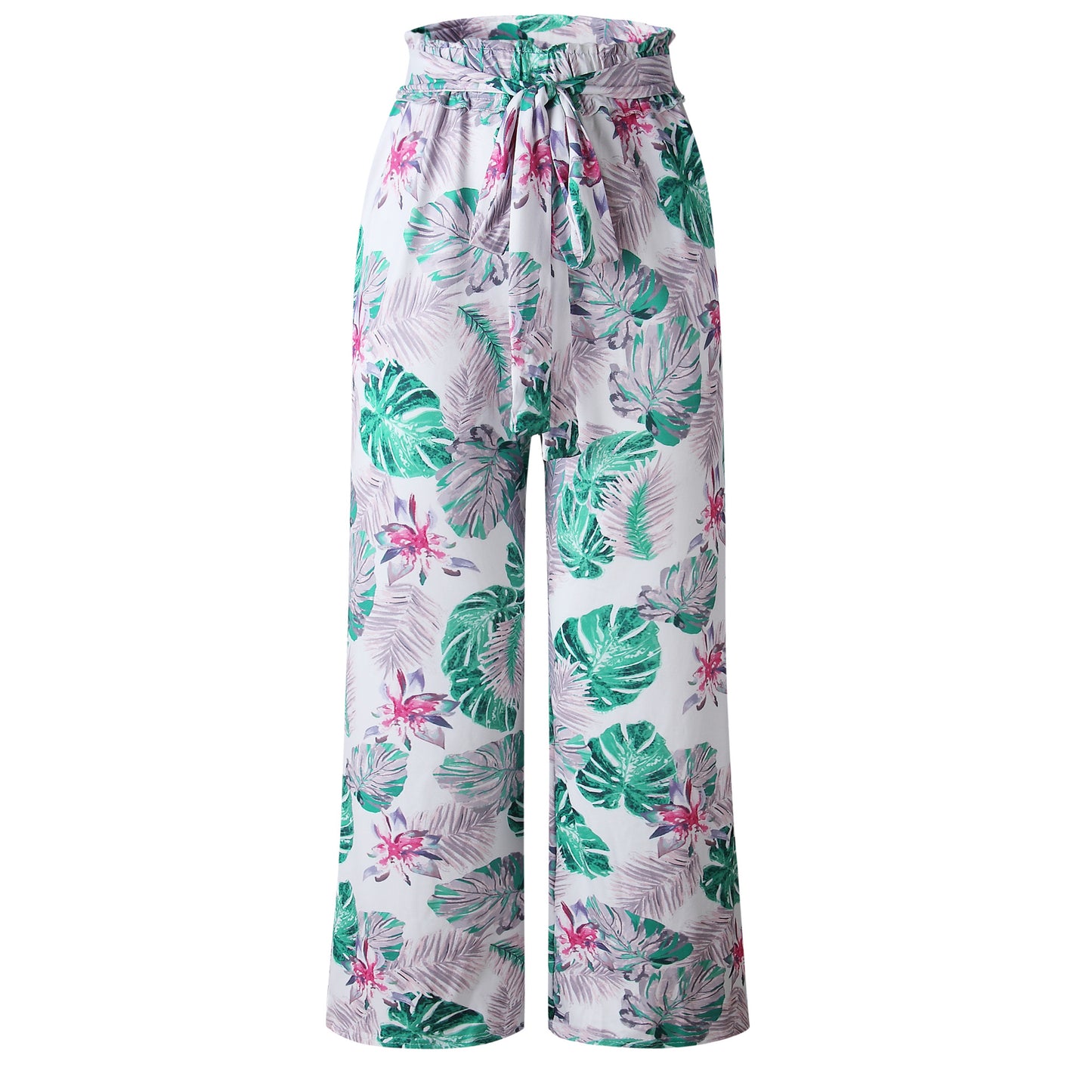 Seaside Print Loose Trousers